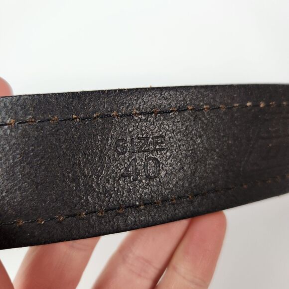 Black Leather Dickies Belt Mens 40 Chore Wear Work Utility Tactical Barn Quality - Picture 8 of 10